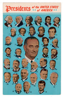 Presidents of the United States (First 35), USA Vintage Original Postcard # 4663 - New - 1960's
