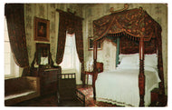 Home of Andrew Jackson (Bedroom), Nashville, Tennessee, USA Vintage Original Postcard # 4664 - Post Marked August 9, 1971