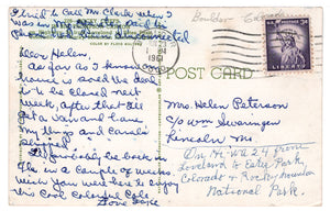 Rocky Mountain National Park, Colorado, USA - Big Thompson Canyon Vintage Original Postcard # 4678 - Post Marked June 23, 1961