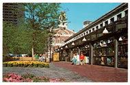 Faneuil Hall and Quincy Market, Boston, Massachusetts, USA Vintage Original Postcard # 4679 - Post Marked 1960's