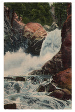 Load image into Gallery viewer, Bolder Falls, Bolder Canyon, Colorado, USA Vintage Original Postcard # 4680 - Post Marked June 24, 1952

