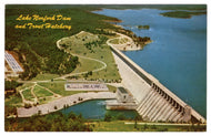 Lake Norfork Dam and Trout Hatchery, Arkansas, USA Landing Original Postcard # 4682 - New - 1970's