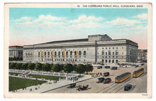 Load image into Gallery viewer, Cleveland Public Hall, Cleveland, Ohio, USA Vintage Original Postcard # 4684 - New - 1940&#39;s
