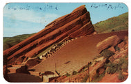 Red Rocks Theatre, Denver Mountain Parks, Colorado, USA Vintage Original Postcard # 4687 - Post Marked April 8, 1953