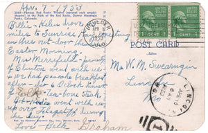 Red Rocks Theatre, Denver Mountain Parks, Colorado, USA Vintage Original Postcard # 4687 - Post Marked April 8, 1953