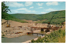 Load image into Gallery viewer, Kinzua Dam - Allegheny River, Warren County, Pennsylvania, USA Vintage Original Postcard # 4696 - New - 1960&#39;s
