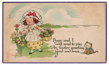 Load image into Gallery viewer, An Easter Greeting Vintage Original Postcard # 4719 - Early 1900&#39;s
