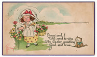 An Easter Greeting Vintage Original Postcard # 4719 - Early 1900's