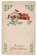A Merry Christmas Vintage Original Postcard # 4721 - Post Marked Early 1900's
