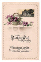 Load image into Gallery viewer, Birthday Wish and Greeting Vintage Original Postcard # 4744 - Early 1900's
