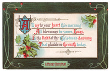 Load image into Gallery viewer, A Merry Christmas Vintage Original Postcard # 4746 - Post Marked December 18, 1909
