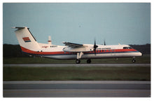 Load image into Gallery viewer, United-Express Presidential Airways - De Havilland Dash 8-301 Airplane Vintage Original Postcard # 4749 - 1980's
