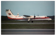 United-Express Presidential Airways - De Havilland Dash 8-301 Airplane Vintage Original Postcard # 4749 - 1980's