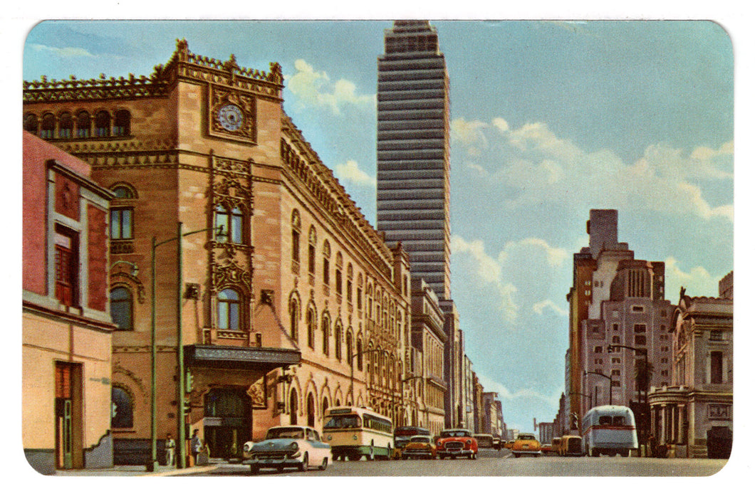 The Main Post Office on Juan Ruiz de Alarcon and Tacuba Sts, Mexico City, Mexico Vintage Original Postcard # 4513 - 1980's