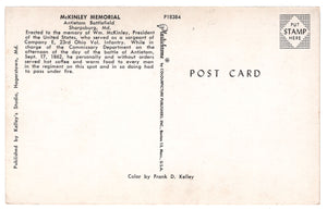Antietam Battlefield, Sharpsburg, Maryland, USA - McKinley Memorial Vintage Original Postcard # 4515 - 1960's