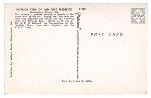 Old Fort Frederick, Washington County, Maryland, USA Vintage Original Postcard # 4519 - 1960's