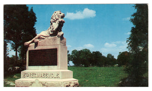 Antietam Battlefield, Sharpsburg, Maryland, USA - Lt Colonel John W, Kimball Vintage Original Postcard # 4521 - 1960's