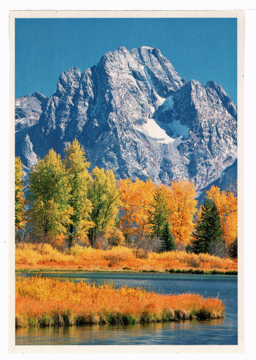 Mountain Range in Autumn, USA Vintage Original Postcard # 4533 - 1970's