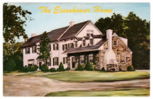 Load image into Gallery viewer, President Eisenhower&#39;s Home, Gettysburg, Pennsylvania, USA Vintage Original Postcard # 4547 - 1960&#39;s
