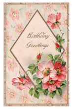 Load image into Gallery viewer, Birthday Greetings Vintage Original Postcard # 4551 - Post Marked February 24, 1910
