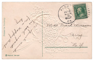 A Happy Birthday Vintage Original Postcard # 4553 - Post Marked March 5, 1912