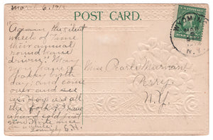 Best Birthday Wishes Vintage Original Postcard # 4555 - Post Marked March 6, 1918