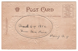 A Happy Birthday Vintage Original Postcard # 4557 - March 6, 1912