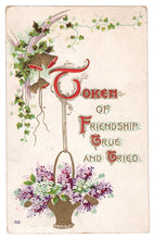 Load image into Gallery viewer, Token of Friendship  - True and Tried Vintage Original Postcard # 4558 - Post Marked June 3, 1908
