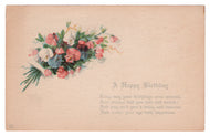 A Happy Birthday Vintage Original Postcard # 4561 - New, Early 1900's