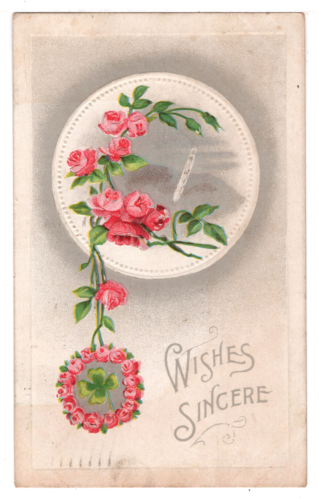 Wishes Sincere Vintage Original Postcard # 4591 - Post Marked February 19, 1912