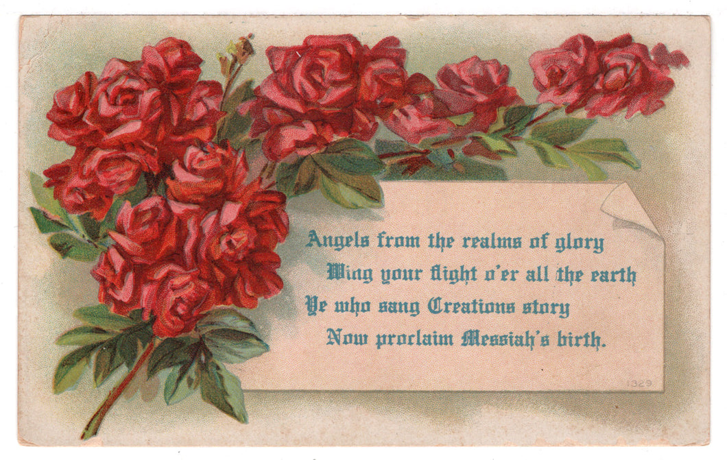 Christmas - Angels From The Realms of Glory Vintage Original Postcard # 4594 - Early 1900's