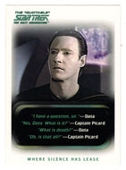 Where Silence Has Lease (Trading Card) The Quotable Star Trek: The Next Generation - 2005 Rittenhouse Archives # 8 - Mint