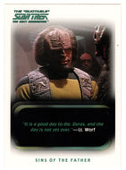 Sins of the Father (Trading Card) The Quotable Star Trek: The Next Generation - 2005 Rittenhouse Archives # 26 - Mint