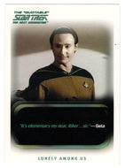 Longly Among Us (Trading Card) The Quotable Star Trek: The Next Generation - 2005 Rittenhouse Archives # 35 - Mint