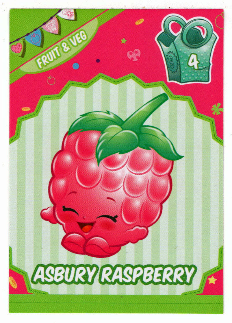 Asbury Raspberry (Trading Card) Shopkins Collector Cards Season Three - 2016 Hill's Cards # 4 - Mint