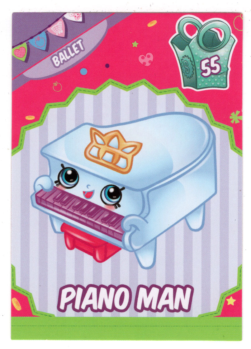 Piano Man (Trading Card) Shopkins Collector Cards Season Three - 2016 Hill's Cards # 55 - Mint