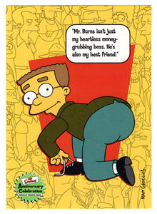 Waylon Smithers (Trading Card) The Simpsons Anniversary Celebration - Premium - 2000 Inkworks # 29 - Mint