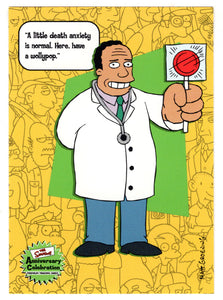 Dr. Julius Hibbert (Trading Card) The Simpsons Anniversary Celebration - Premium - 2000 Inkworks # 32 - Mint