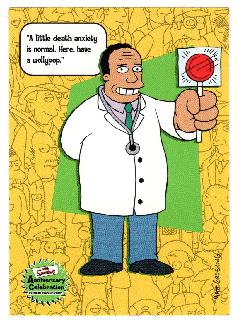 Dr. Julius Hibbert (Trading Card) The Simpsons Anniversary Celebration - Premium - 2000 Inkworks # 32 - Mint