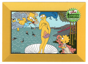 Botticelli - Art by Bart (Trading Card) The Simpsons Anniversary Celebration - Premium - 2000 Inkworks # 48 - Mint