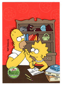 Homework Helper (Trading Card) The Simpsons Anniversary Celebration - Premium - 2000 Inkworks # 60 - Mint