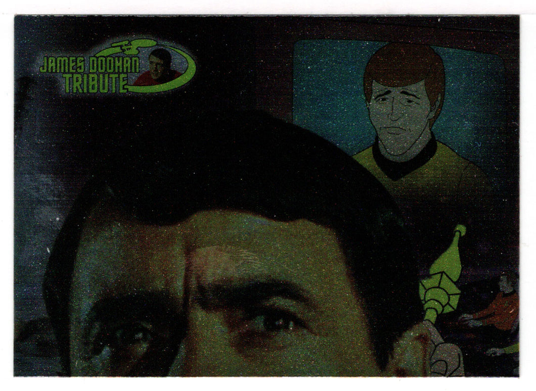 James Doohan (Trading Card) Star Trek Complete Animated Adventures - James Doohan Tribute Foil - 2003 Rittenhouse Archives # JD2 - Mint