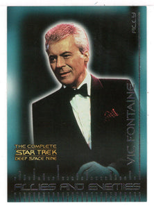 Vic Fontaine (Trading Card) Star Trek Deep Space Nine - Allies and Enemies - 2003 Rittenhouse Archives # B25 - Mint