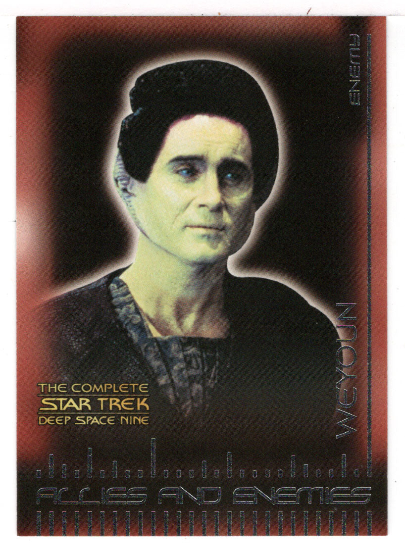 Weyoun (Trading Card) Star Trek Deep Space Nine - Allies and Enemies - 2003 Rittenhouse Archives # B26 - Mint