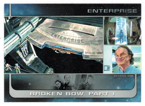 Enterprise Left Spacedock with Klaang (Trading Card) Star Trek Enterprise - Season One - 2002 Rittenhouse Archives # 5 - Mint