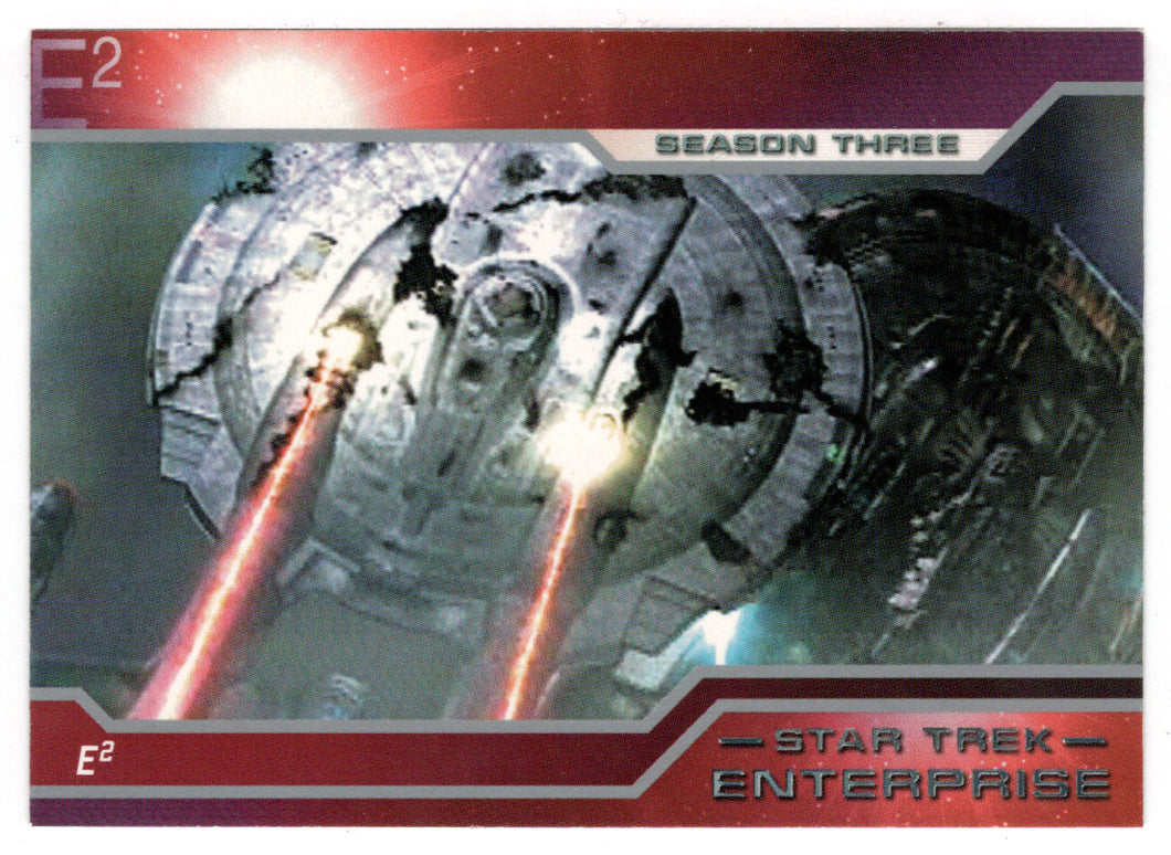 The Two Enterprises Exchanged Fire (Trading Card) Star Trek Enterprise - Season Three - 2004 Rittenhouse Archives # 225 - Mint