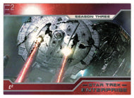 The Two Enterprises Exchanged Fire (Trading Card) Star Trek Enterprise - Season Three - 2004 Rittenhouse Archives # 225 - Mint