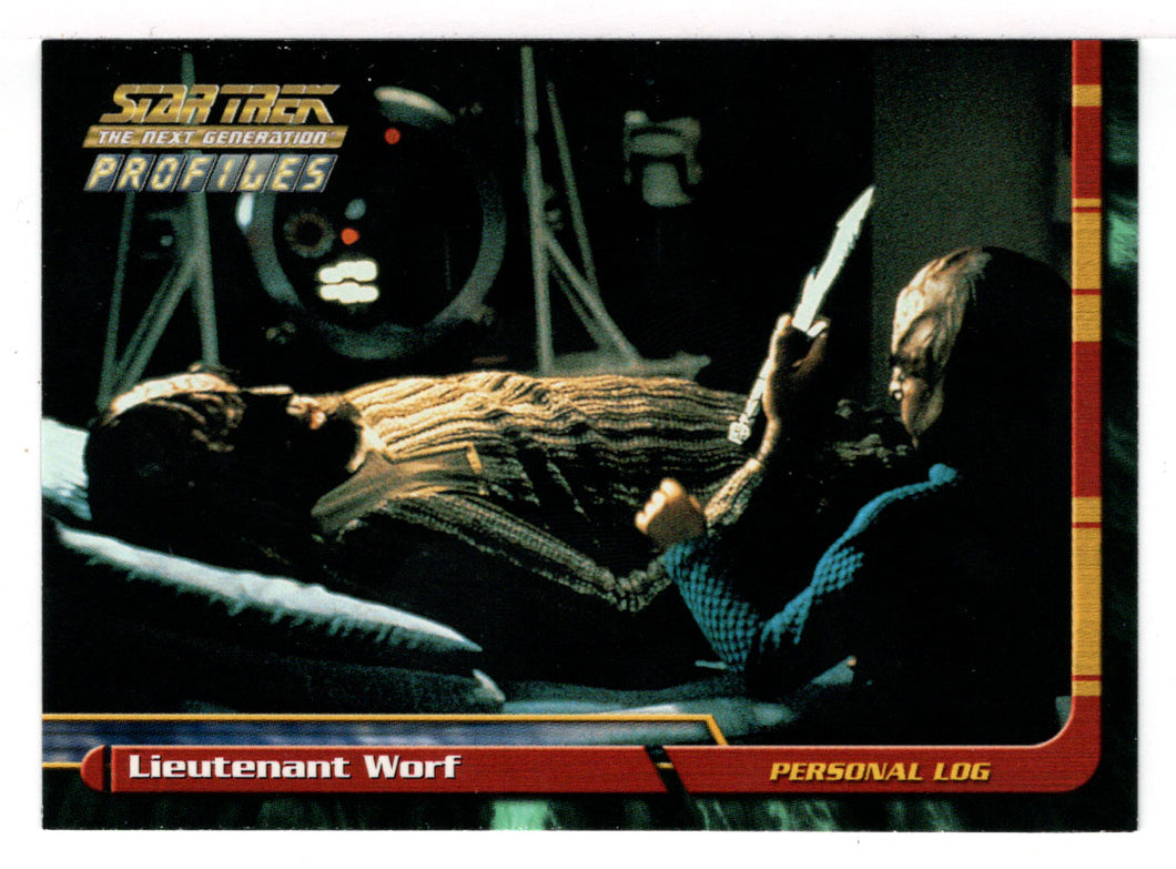 Lieutenant Worf (Trading Card) Star Trek The Next Generation - Profiles - 2000 Skybox # 4 - Mint