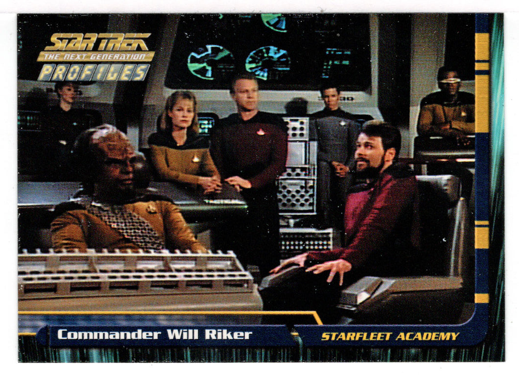 Commander Will Riker (Trading Card) Star Trek The Next Generation - Profiles - 2000 Skybox # 11 - Mint