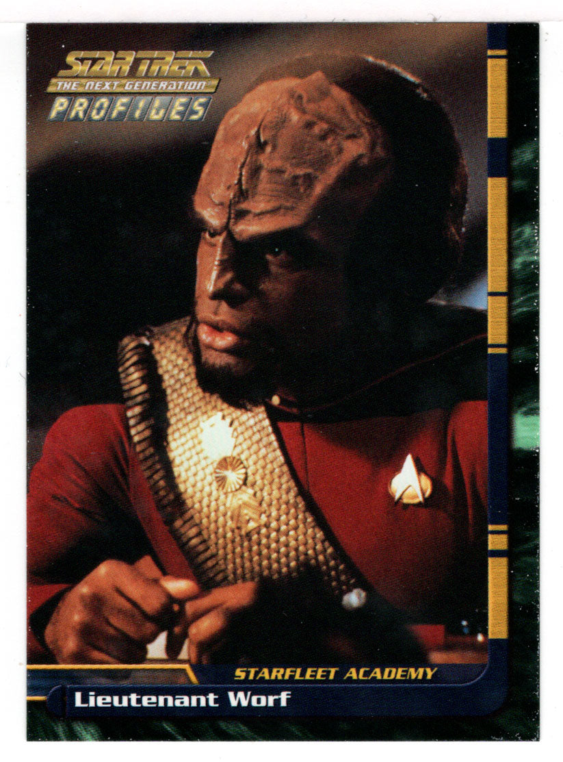 Lieutenant Worf (Trading Card) Star Trek The Next Generation - Profiles - 2000 Skybox # 13 - Mint